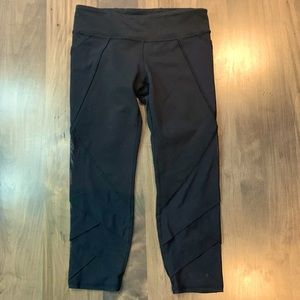 Black Ivivva Capris with Mesh Details